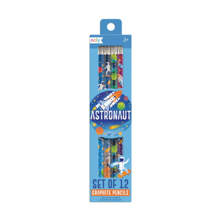 RECHIZITE CREATIVE - Creioane grafit HB Astronaut- Set de 12 - Ooly - BazaRapid.ro