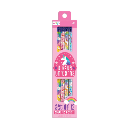 RECHIZITE CREATIVE - Creioane grafit HB, Unicorni - Set de 12 - Ooly - BazaRapid.ro