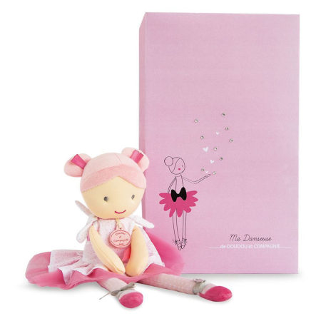 Jucarii Bebelusi si Plus - Dansatoare din plus - Lily Rose, 36 cm, roz - Jolijou - BazaRapid.ro