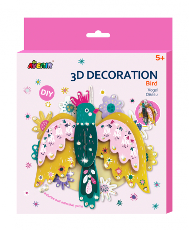 Arts Crafts - Decoratiune 3D-Pasare - Avenir - BazaRapid.ro