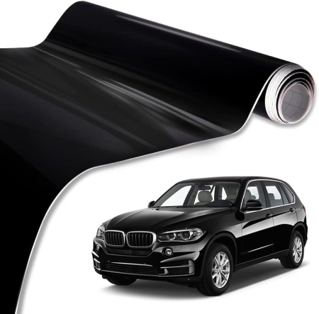 Accesorii Autoturisme - Folie auto pentru colantare integrala, Termoplastica, cu tehnologie "BUBBLE FREE", culoare Negru, finisaj Lucios, dimensiune 3,0m x 1,52m