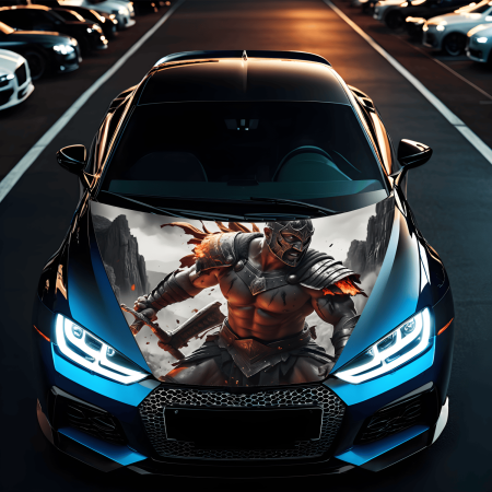 Stickere si Printuri - Folie Capota Auto "Hood Art" rezistenta la exterior, marime L (180 x 130cm) - Cod: AVX-CAPOTA-008L