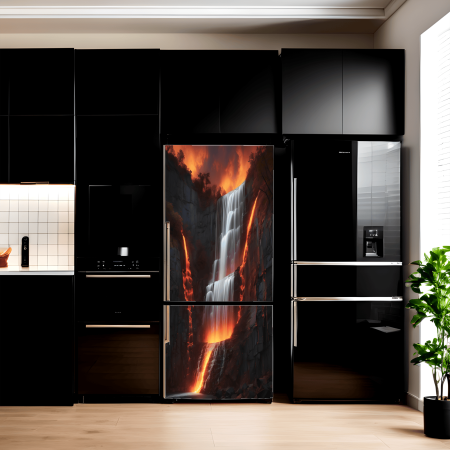 Decorare Locuinta - Folie imprimata color pentru decor Frigider, dimensiune 200 x 90cm, model: AVX-FR19