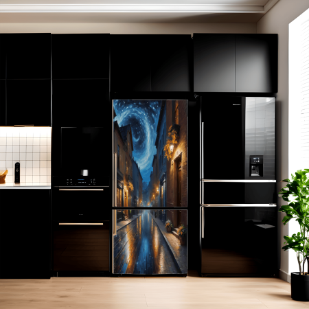 Stickere si Printuri - Folie imprimata color pentru decor Frigider, dimensiune 200 x 90cm, model: AVX-FR30