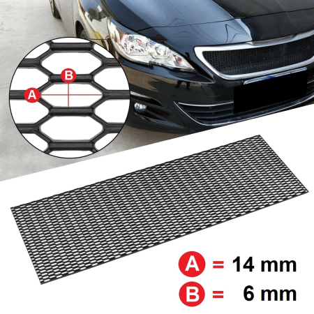 Accesorii Autoturisme - Grila Sport Tuning Honey Comb 120 x 40cm (hexagon 14 x 6mm)