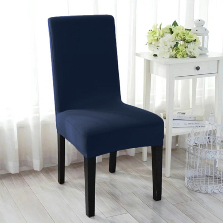 CASA SI GRADINA - Husa universala pentru scaune clasice, culoare ALBASTRU MARIN