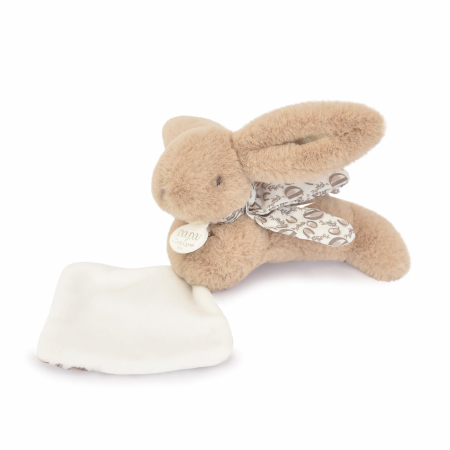 Jucarii Bebelusi si Plus - Iepuras Doudou - jucarie de plus cu paturica, 16 cm - Doudou et Compagnie - BazaRapid.ro