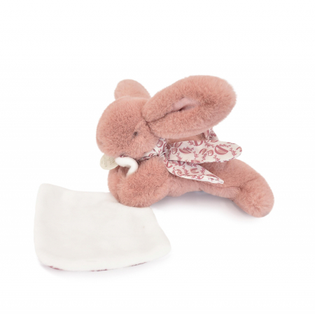 Jucarii Bebelusi si Plus - Iepuras Doudou - jucarie de plus cu paturica, 16 cm - Doudou et Compagnie - BazaRapid.ro