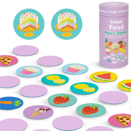 Ghiozdane si Accesorii - Joc de asociere perechi Boppi, 48 piese, Alimente - boppi - BazaRapid.ro