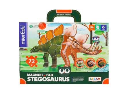Joc magnetic educativ -Stegosaurus - mierEdu - BazaRapid.ro