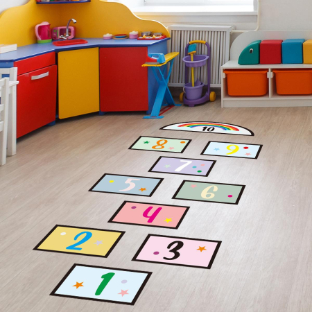 Baie - Bucatarie - Joc pentru copii prescolari, Sotron Mini, din autocolant autoadeziv, 130 x 45cm