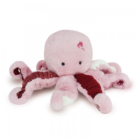 Jucarii Bebelusi si Plus - Jucarie moale din plus - Caracatita, 30 cm, roz - Histoire d'Ours - BazaRapid.ro