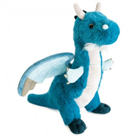 Jucarii Bebelusi si Plus - Jucarie moale din plus - Dragon, 25 cm, verde - Histoire d'Ours - BazaRapid.ro