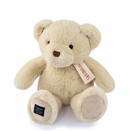 Jucarii Bebelusi si Plus - Jucarie moale din plus - Ursulet, 28 cm, alb - Histoire d'Ours - BazaRapid.ro