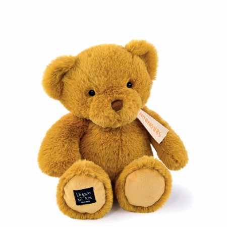 Jucarii Bebelusi si Plus - Jucarie moale din plus - Ursulet, 28 cm, bej - Histoire d'Ours - BazaRapid.ro