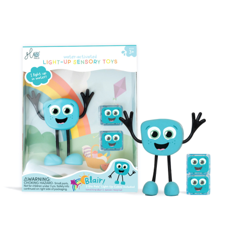 Slime si Jucarii Senzoriale - Jucarie senzoriala luminoasa Blair - Glo Pal, albastru - Glo Pals - BazaRapid.ro