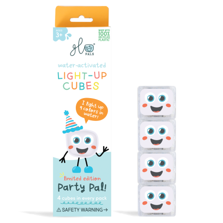 Slime si Jucarii Senzoriale - Jucarie senzoriala luminoasa Party - Glo Cube, multicolor - Glo Pals - BazaRapid.ro
