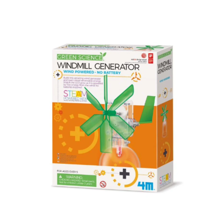 STEM educativ - Kit constructie Generator eolian, Stiinta Verde - Green Science - 4M - BazaRapid.ro