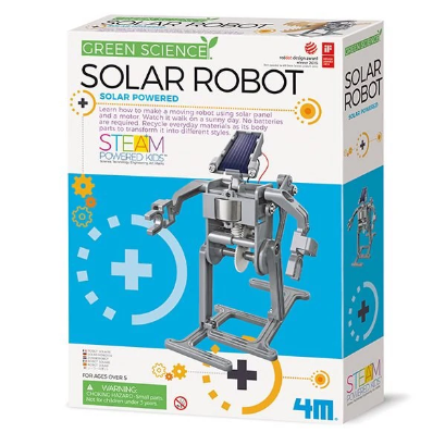 STEM educativ - Kit constructie Robot solar, Stiinta Verde - Green Science - 4M - BazaRapid.ro
