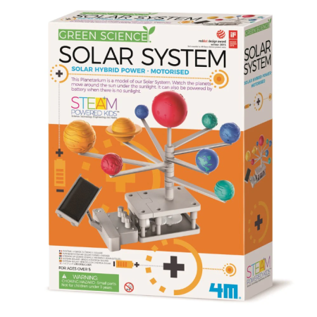 STEM educativ - Kit constructie Sistemul solar, Stiinta Verde - Green Science - 4M - BazaRapid.ro