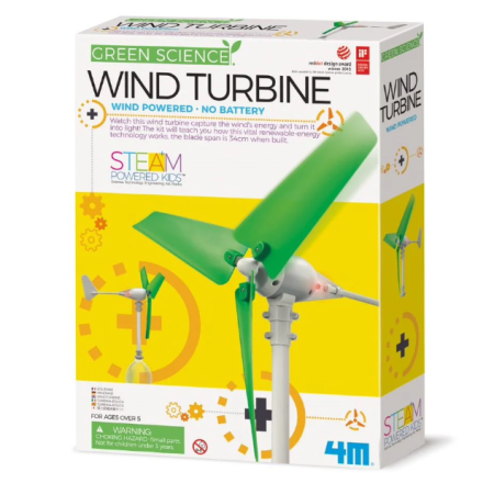 STEM educativ - Kit constructie Turbina eoliana, Stiinta Verde - Green Science - 4M - BazaRapid.ro