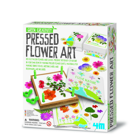 Kit creativ - Presa pentru flori si frunze, Green Creativity - 4M - BazaRapid.ro