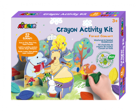 Arts Crafts - Kit de activitati cu creioane colorate - Concert in padure - Avenir - BazaRapid.ro