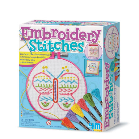 STEM educativ - Kit de broderie cu goblen pentru copii - 4M - BazaRapid.ro