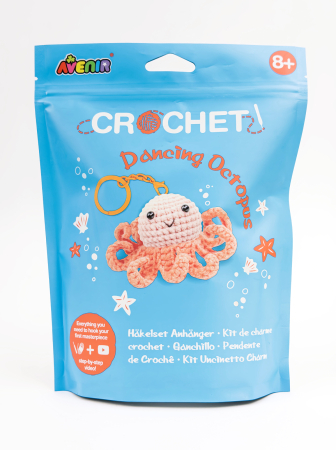 Arts Crafts - Kit de crosetat pentru copii - Dancing Octopus - Avenir - BazaRapid.ro