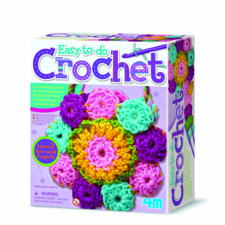 STEM educativ - Kit de crosetat pentru copii, usor de facut - 4M - BazaRapid.ro