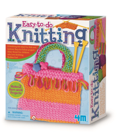 STEM educativ - Kit de tricotat pentru copii, usor de facut - 4M - BazaRapid.ro