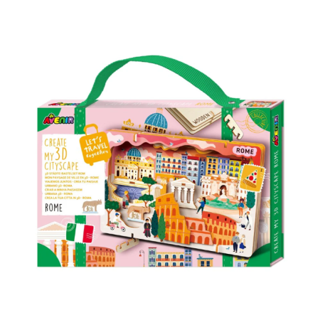 Kit DIY - Creaza Peisaj Urban 3D din lemn - Roma - Avenir - BazaRapid.ro