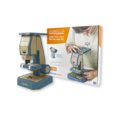 JUCARII - Kit DIY - Realizeaza un microscop, marire 50-400x, OptiGami - Carson - BazaRapid.ro