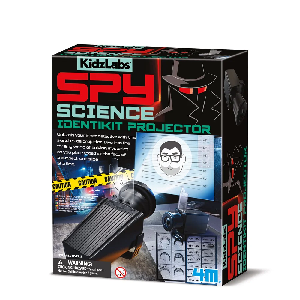 STEM educativ - Kit STEM - Proiector identitati - Trusa Spionului - KidzLabs - 4M - BazaRapid.ro