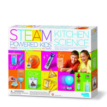 STEM educativ - Kit stiintific copii - Stiinta din bucatarie, STEAM Kids - 4M - BazaRapid.ro