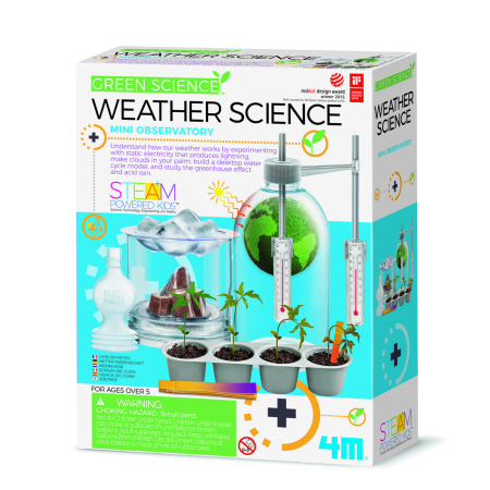 STEM educativ - Kit stiintific - Despre Vreme, Stiinta Verde - Green Science - 4M - BazaRapid.ro