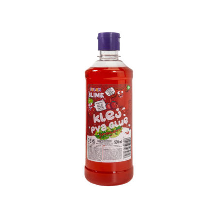 Slime si Jucarii Senzoriale - Lipici PVA pentru slime - rosu, aroma de capsuna, 500 ml - Tuban - BazaRapid.ro