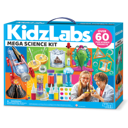 STEM educativ - Mega Set de Experimente stiintifice KidzLabs - 4M - BazaRapid.ro