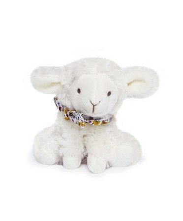 Jucarii Bebelusi si Plus - Mielusel Doudou - jucarie de plus, 12 cm, cu esarfa - Doudou et Compagnie - BazaRapid.ro