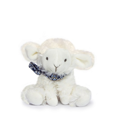 Jucarii Bebelusi si Plus - Mielusel Doudou - jucarie de plus, 12 cm, cu esarfa - Doudou et Compagnie - BazaRapid.ro