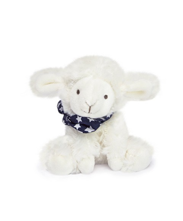 Jucarii Bebelusi si Plus - Mielusel Doudou - jucarie de plus, 12 cm, cu esarfa - Doudou et Compagnie - BazaRapid.ro