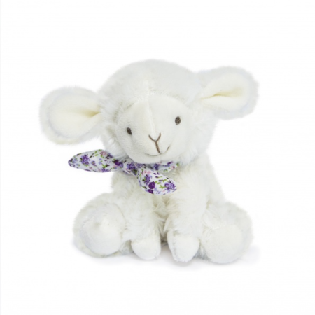 Jucarii Bebelusi si Plus - Mielusel Doudou - jucarie de plus, 12 cm, cu esarfa - Doudou et Compagnie - BazaRapid.ro