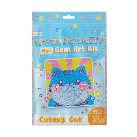 RECHIZITE CREATIVE - Mini Atelier creativ DIY cu diamante - Cutesy Cat - Ooly - BazaRapid.ro