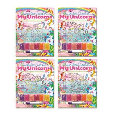 Arts Crafts - Mini set creativ cu margele de nisip - Unicorni - 4M - BazaRapid.ro
