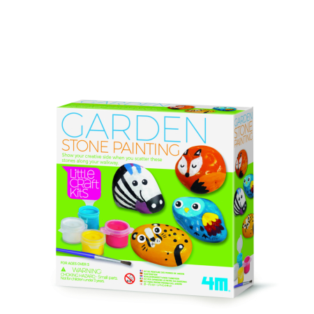 STEM educativ - Mini set creativ - Pietre gradina, LittleCraft - 4M - BazaRapid.ro