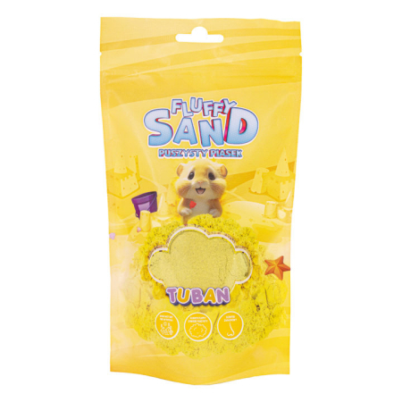 Slime si Jucarii Senzoriale - Nisip Pufos- galben 90 gr - Tuban - BazaRapid.ro