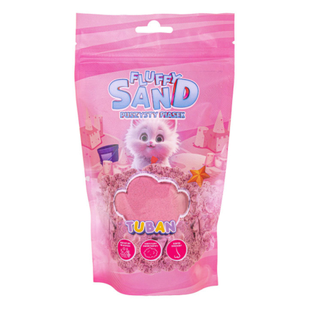 Slime si Jucarii Senzoriale - Nisip Pufos- roz 90 gr - Tuban - BazaRapid.ro