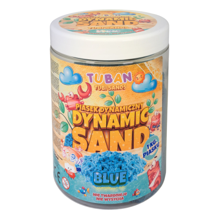 Slime si Jucarii Senzoriale - Nisip senzorial modelabil - albastru, 1 kg - Tuban - BazaRapid.ro
