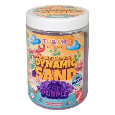Slime si Jucarii Senzoriale - Nisip senzorial modelabil - mov, 1 kg - Tuban - BazaRapid.ro