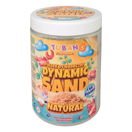 Slime si Jucarii Senzoriale - Nisip senzorial modelabil - natural, 1 kg - Tuban - BazaRapid.ro